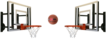 RAMGOAL Wall Mounted Mini Basketball Hoop Full Court