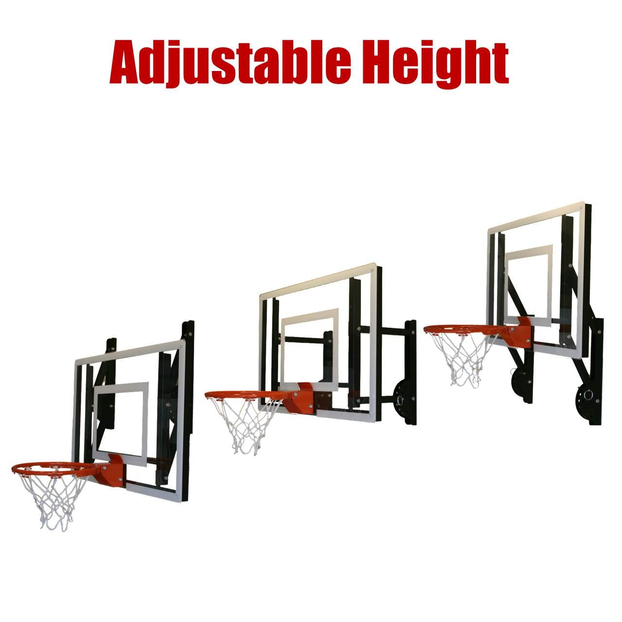 RAMGOAL Wall Mounted Mini Basketball Hoop Full Court